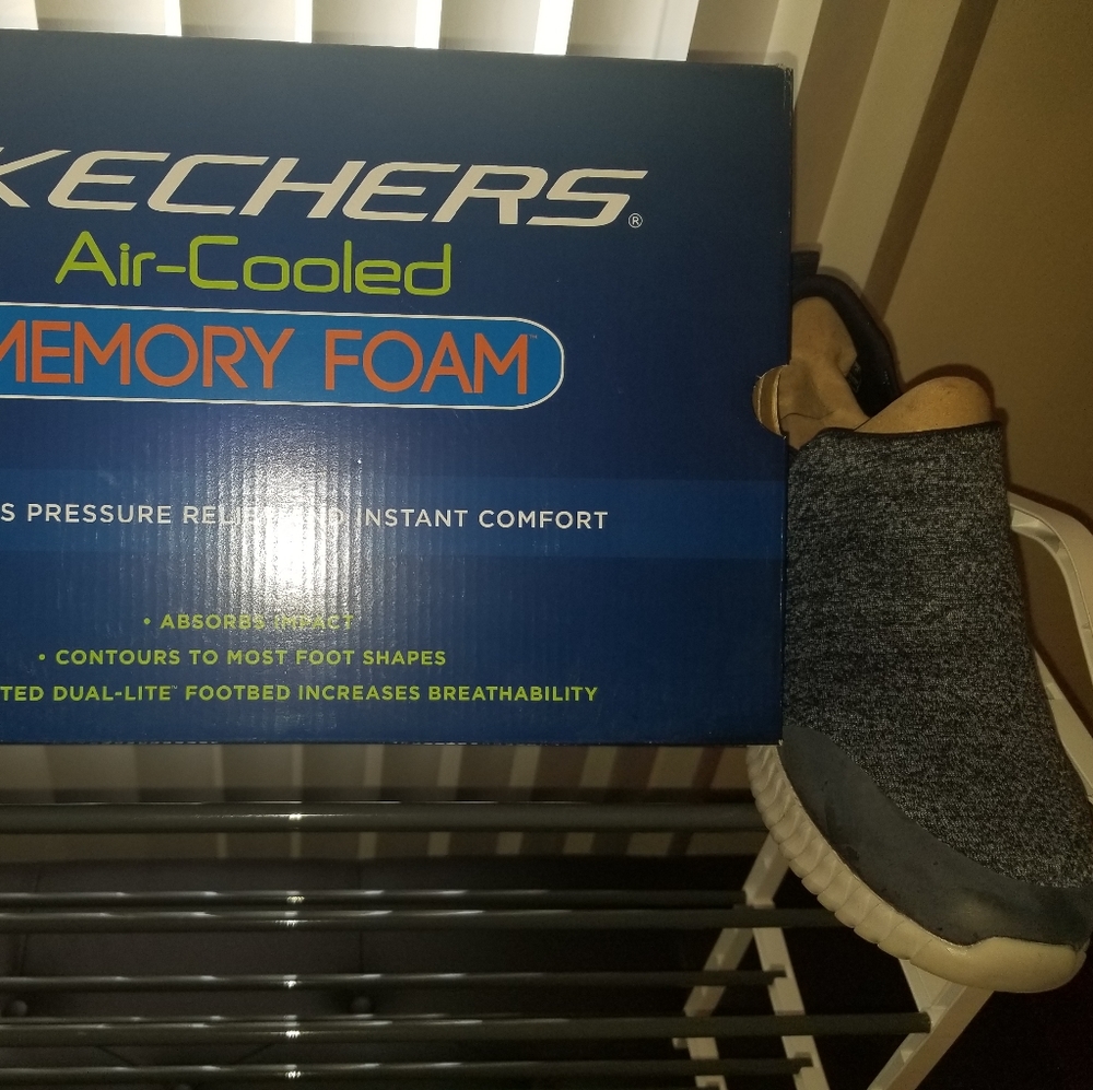 Skechers memory foam, Size 13 , Blue